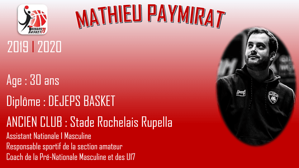 Mathieu Paymirat, nouveau coach du Thouars Basket 79 !
